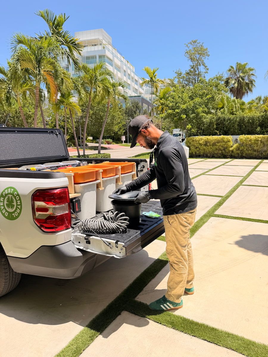 In2Care mosquito bait station installed in Miami yard