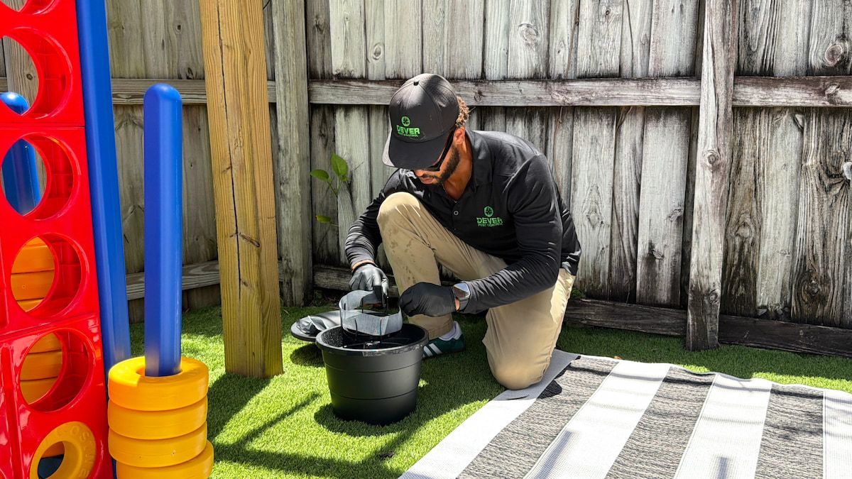 Monthly re-baiting of an In2Care mosquito station in Miami